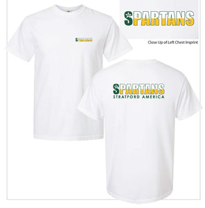 White Comfort Colors Flag T-shirt