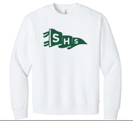 White Oversized Crewneck Sweatshirt