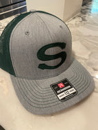 Richardson Adjustable Hat Gray and Green