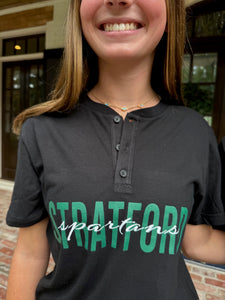 Womens Blackout Henley