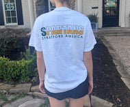 White Comfort Colors Flag T-shirt