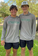 Grey Dri-Fit Long Sleeve Shirt with Hood