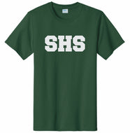 SHS Block Green Cotton T-shirt