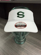 White Stratford logo Visor